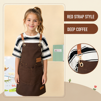 Children's Apron with Multiple Pockets for Painting And Craft Activities Kids' Utility Apron for Household And Kitchen Use