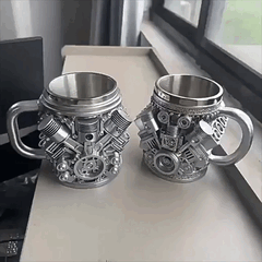 Designerski kubek w kształcie świecy zapłonowej / silnik V8 / V6