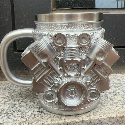 Designerski kubek w kształcie świecy zapłonowej / silnik V8 / V6